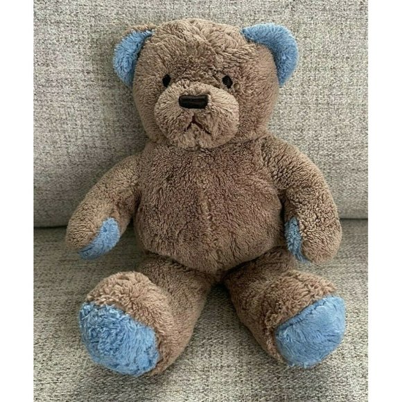 Brookstone Toys Brookstone Nap Blue Brown Tan Nap Plush Stuffed